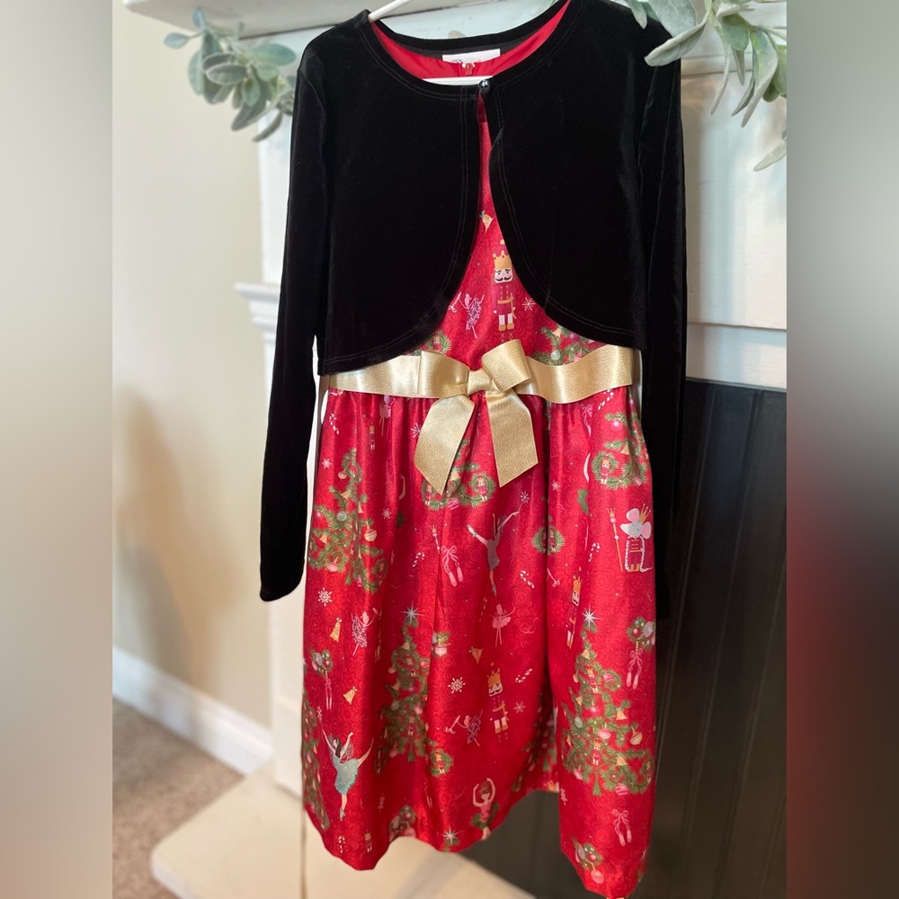 Red nutcracker dress